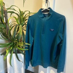 L.L. Bean Teal Traditional Fit Pullover